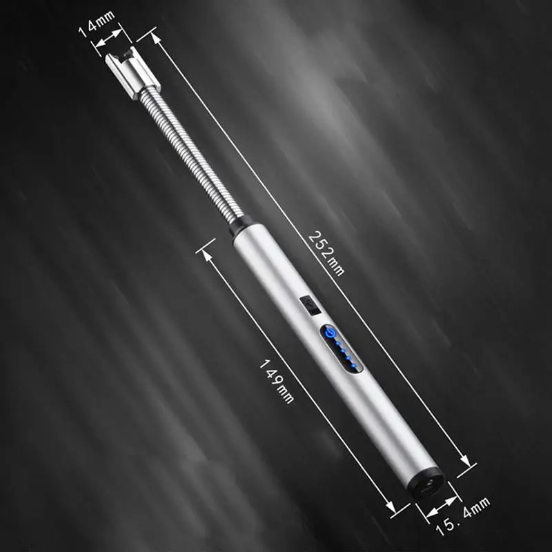 

New BBQ LED USB Electric Rechargeable Long Kitchen Arc Stove Plasma Windproof Gas Lighter Flameless Lighters Outdoor Candle D5R1