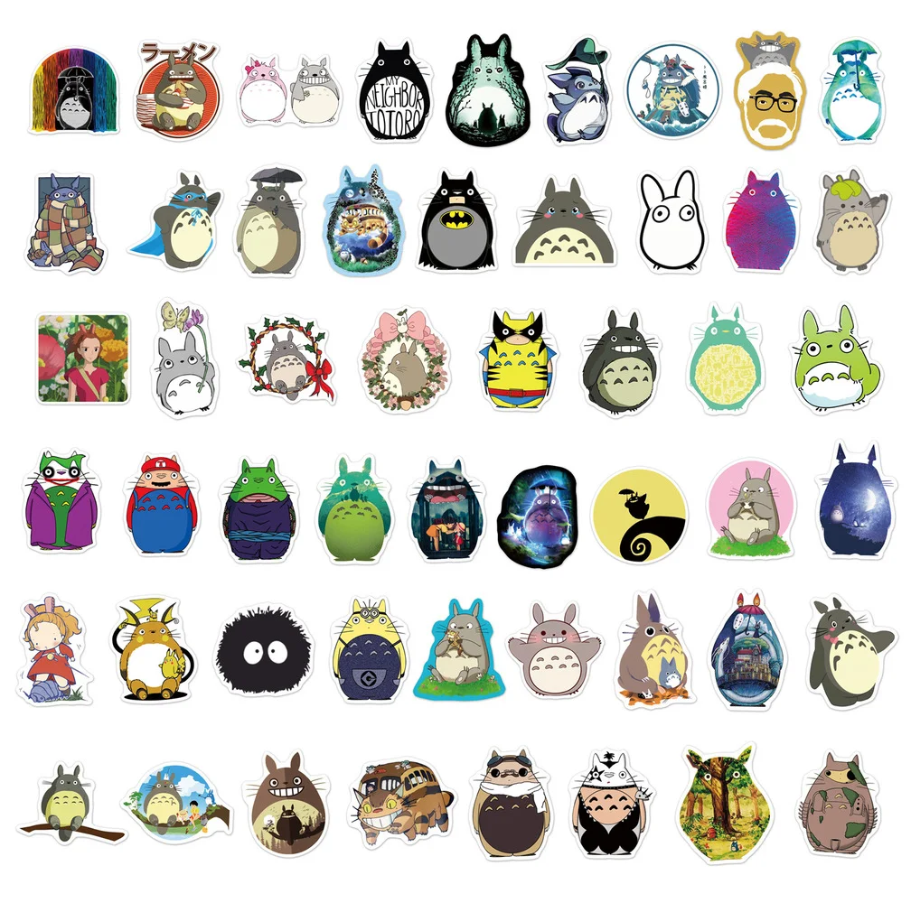 Стикеры Аниме Тоторо Мультяшные наклейки в виде животных для скейтборда