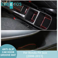 car interior accessories anti slip cup mat for honda fit jazz ge6 ge7 ge8 ge9 2008 2009 2010 2011 2012 2013 car door groove mat