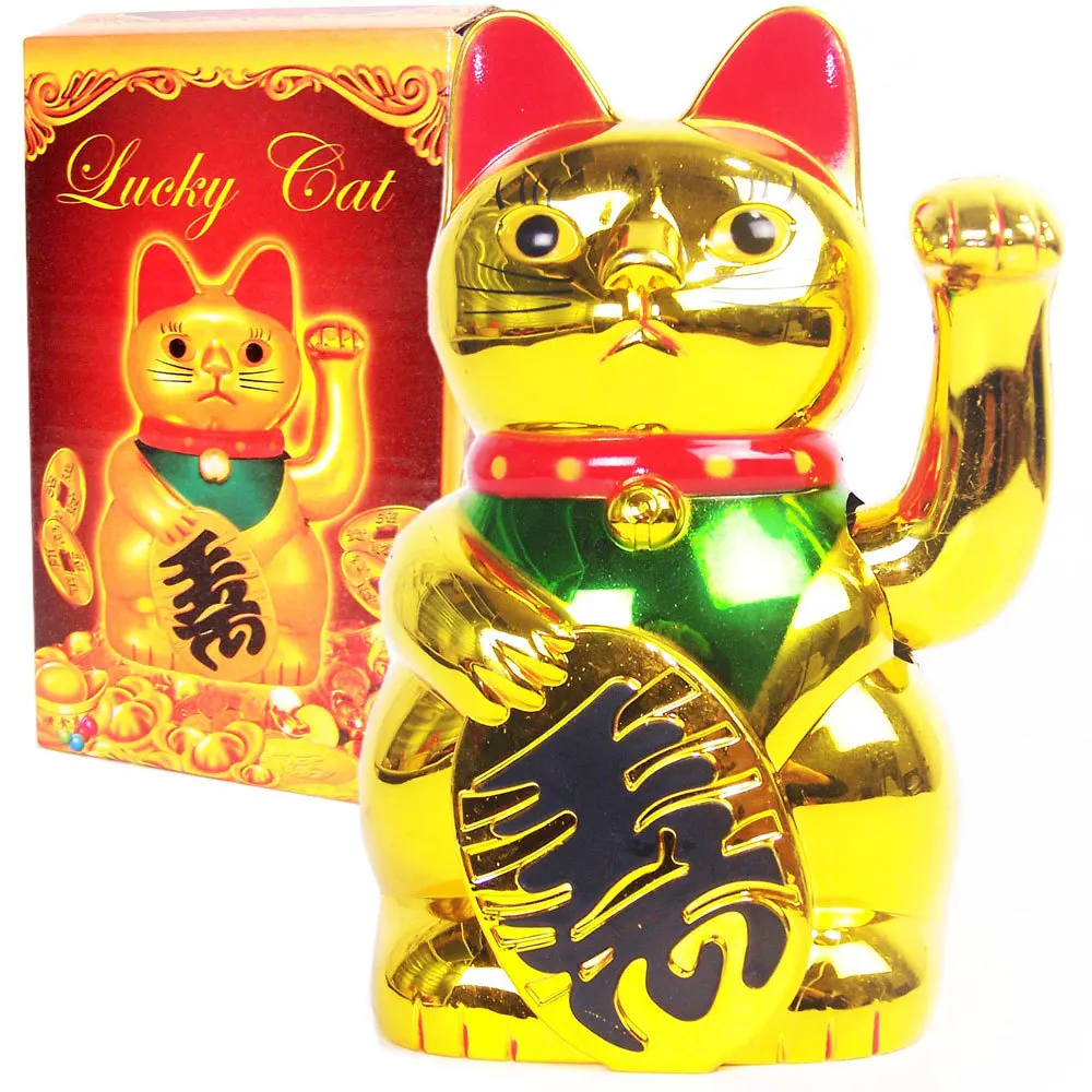 Китайский талисман Maneki Neko Beckoning развевающиеся счастливые кошки рисунок