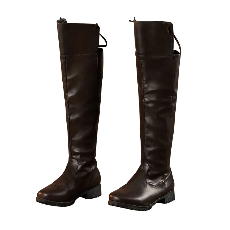 

The High Quality Goods Anime Attack on Titan Scouting Legion Boots Cosplay Universal Fashion Combat Shoes Unisex Role Play Used