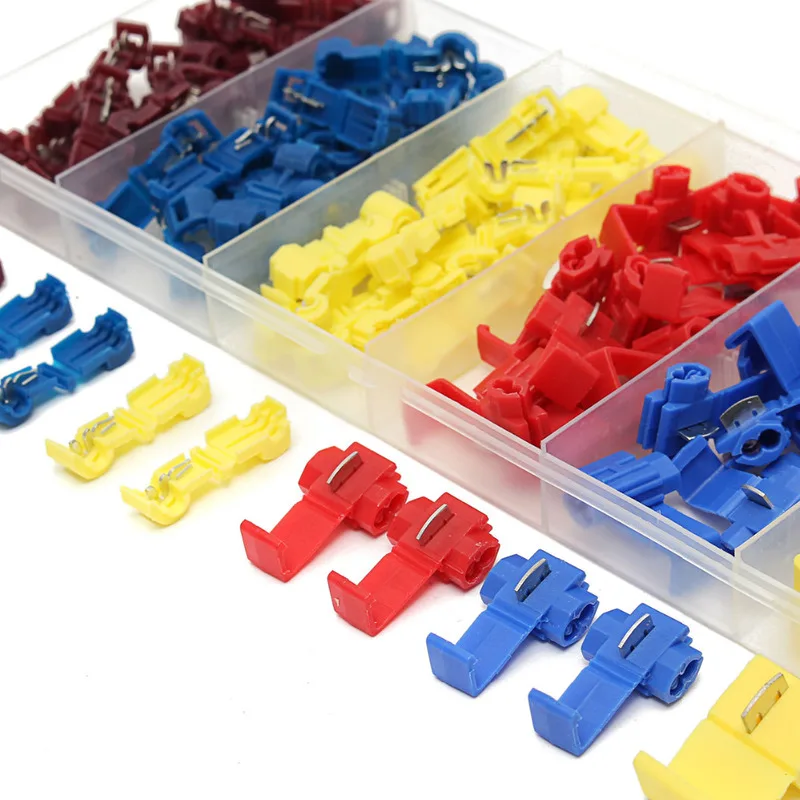 96 шт. желтый красные синие обжимных разъёмов коннекторов для электрических