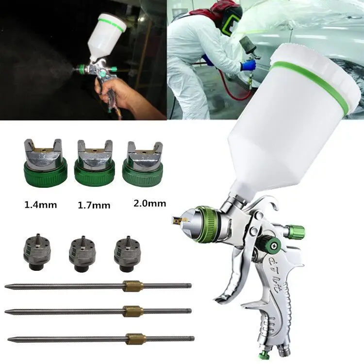 

Professional HVLP Spray Guns 1.4/1.7/2.0mm Gravity Airbrush Airbrush with Auto Paint Nozzle for Painting Aerograph Cars Tool