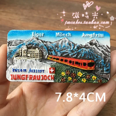 Европейский Luzern Switzerland туристический Мемориальный пейзаж магнит на холодильник 3D стикер на холодильник сувенир домашнее украшение - Цвет: see chart