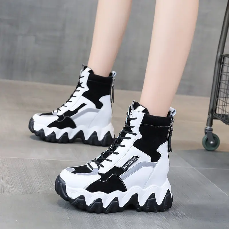 

2021 Spring Autumn New Women's Chunky Sneakers Fashion Soft Platform Graffiti Casual Shoes Classic Girls Streetwear Trainers