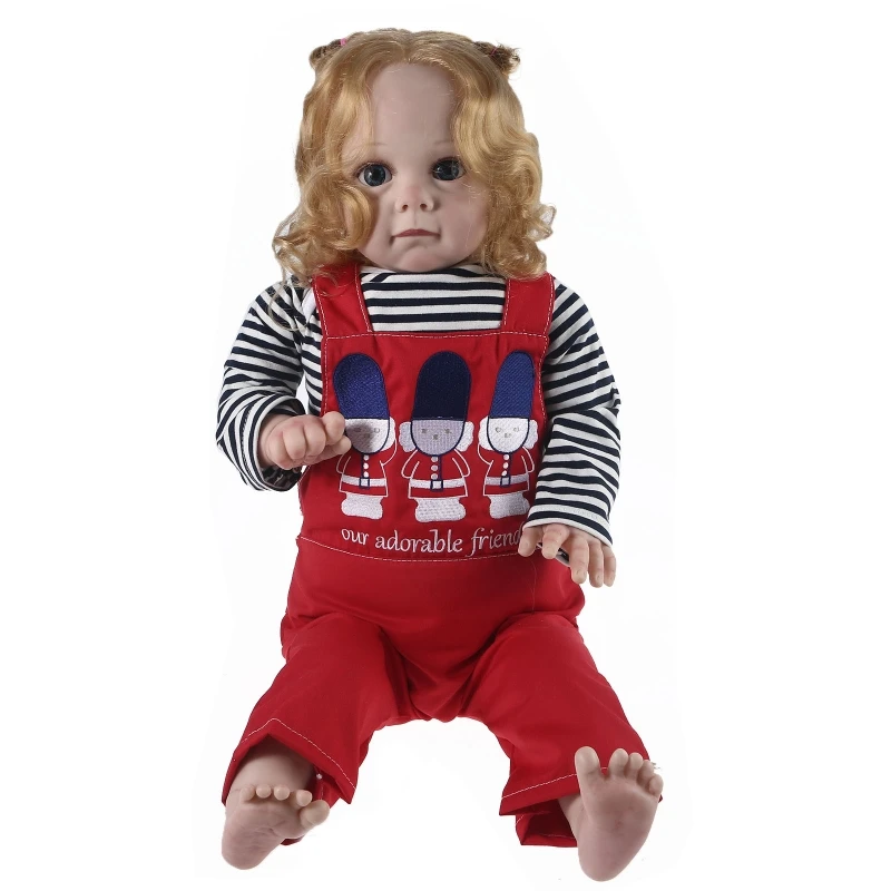 

RSG 22 Inches 56cm Bebes Reborn Dolls Maggi Realistic Newborn Baby Doll Soft Cloth Silicone Body Surprice Children Gift