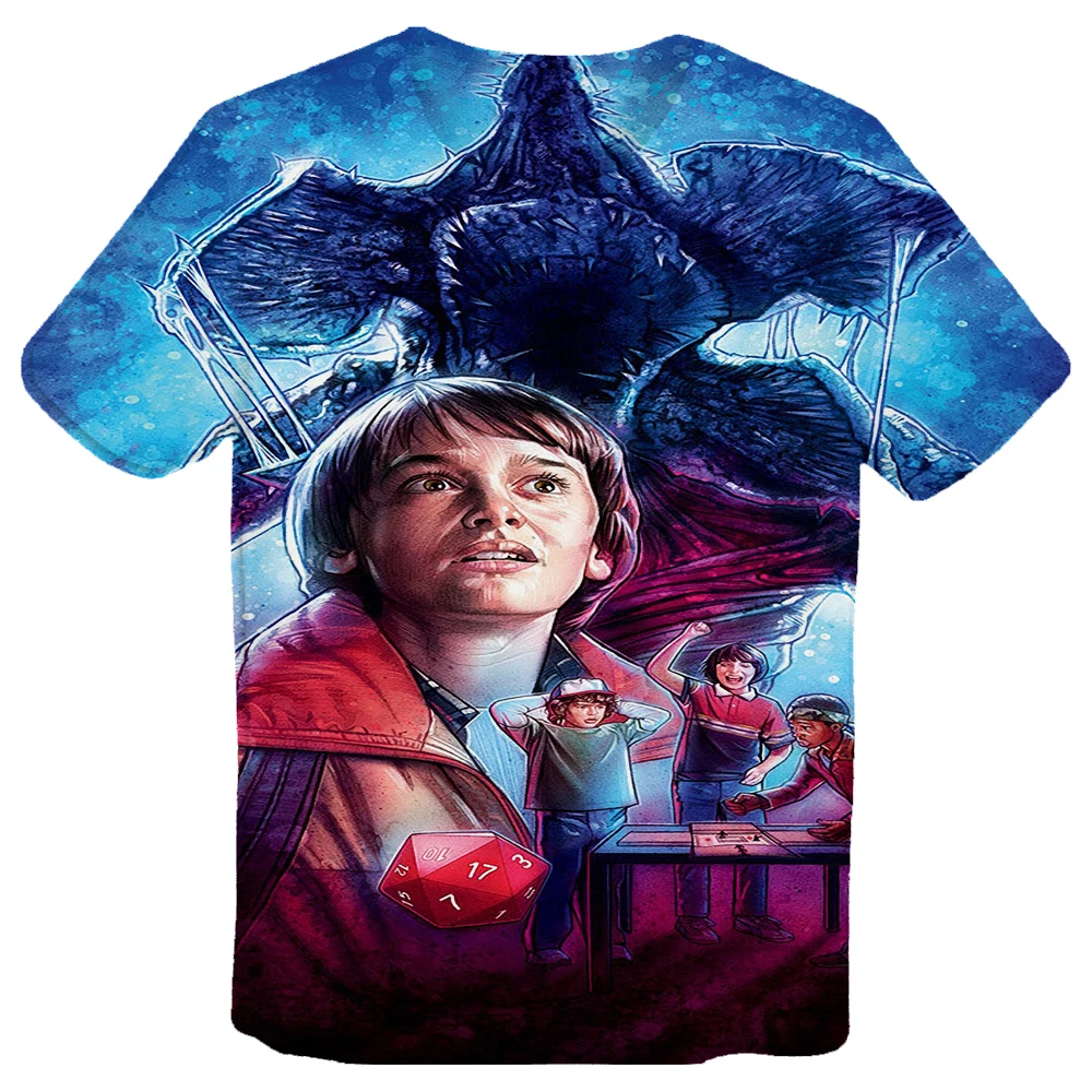 stranger things 6 Новая футболка для мужчин на осень и зиму, Женская Повседневная футболка с коротким рукавом, хлопковая футболка - Цвет: stranger things 6
