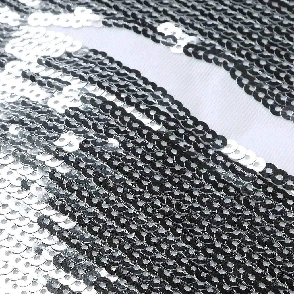 Женская толстовка с блестками белый пуловер принтом блестящих губ свободный