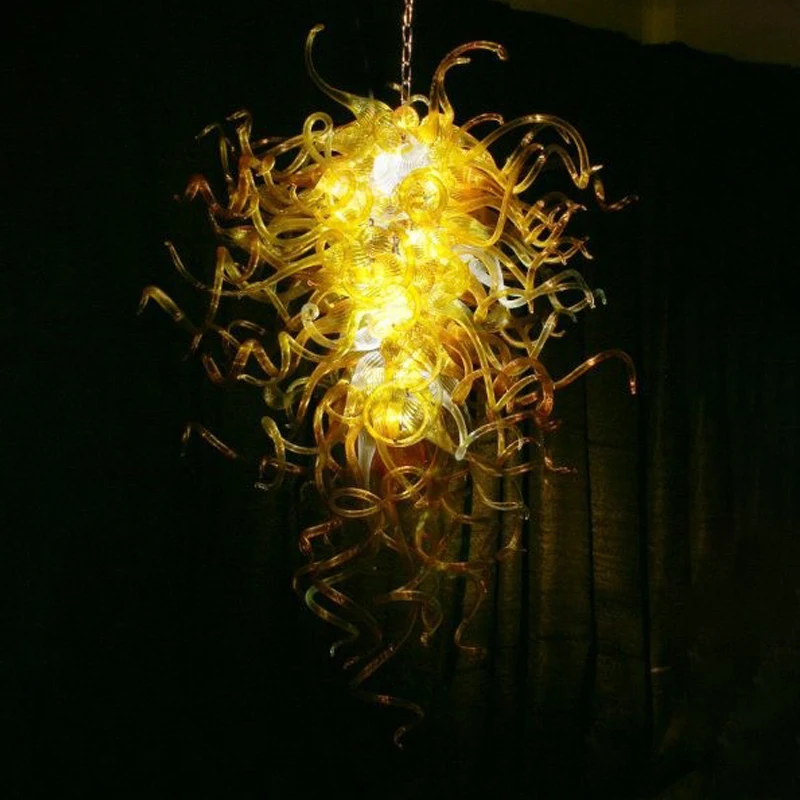 

Люстры в стиле лофт, подвесные светильники, хрустальные светильники ручной работы из дуплексного стекла для здания, кофейни, офиса, гостиной, украшения дома