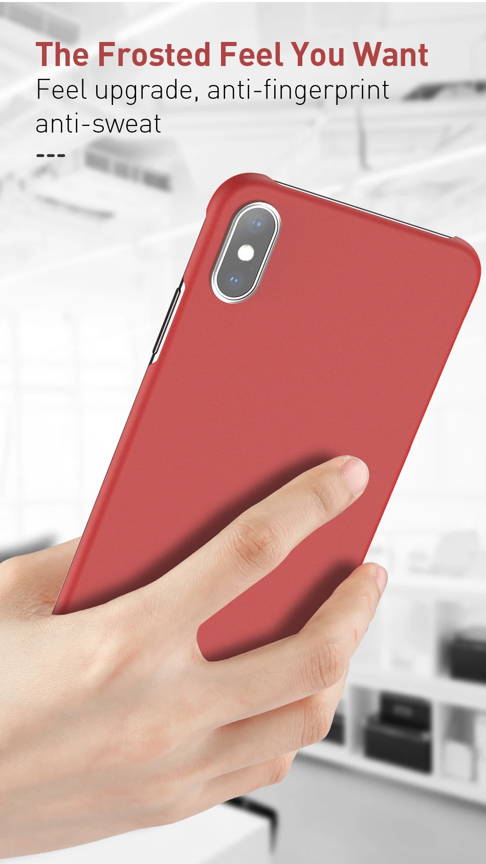 USLION ультратонкий однотонный безрамочный чехол для iPhone 11 Pro Max XR XS Max чехол для iPhone 8 7 6 6s Plus жесткая задняя панель из поликарбоната