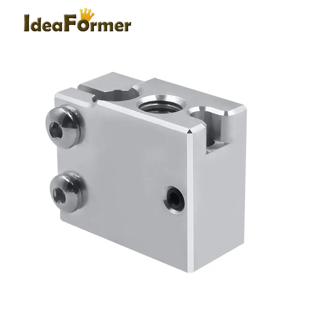 High Temperature PT100 Volcano Plated Auminium Heat Block For E3d Hotend 3D Printer Parts Heated for DDB Extruder Titan | Компьютеры и