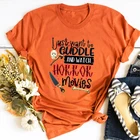 Женская Винтажная футболка в стиле ужасы и Фильмы