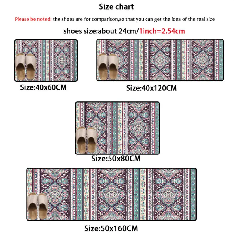 Мягкие коврики в этническом стиле с геометрическим рисунком виде пузыря поцелуя
