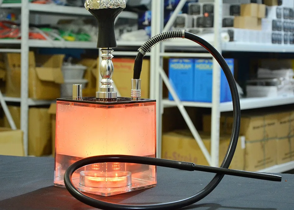 Акриловые кальянные Трубы Набор Cachimba кальян наргиле светодиодный светильник древесный уголь для кальянов база Sisha аксессуары цветной дым водопроводные трубы