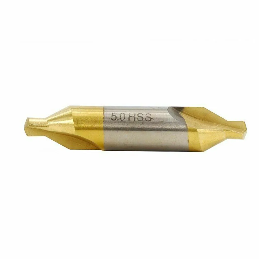 

6pcs HSS Center Drill Bits TiN Coated Combined Countersinks Drill Hole Cutter
