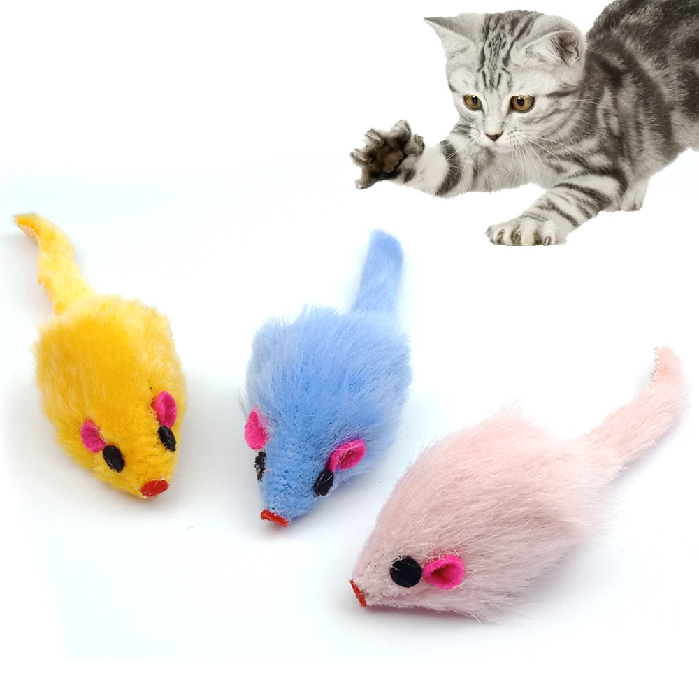 

Pet Toy Plush Mouse Mini Color Cat Toy Anti Bite Fake Mouse Kitten Animal Funny Cats Supplies Training Fun Sports Toys PetCloud