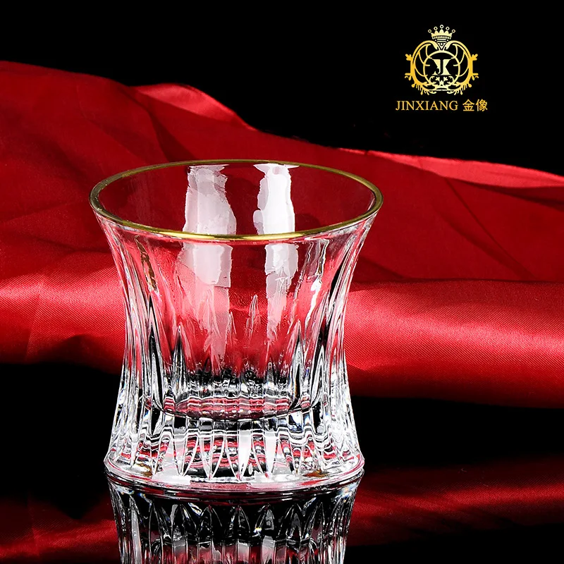 

2 Pcs/lot luxury fashion home lead-free whiskey glass high quality party club wine glass cup for whiskey 200828-09
