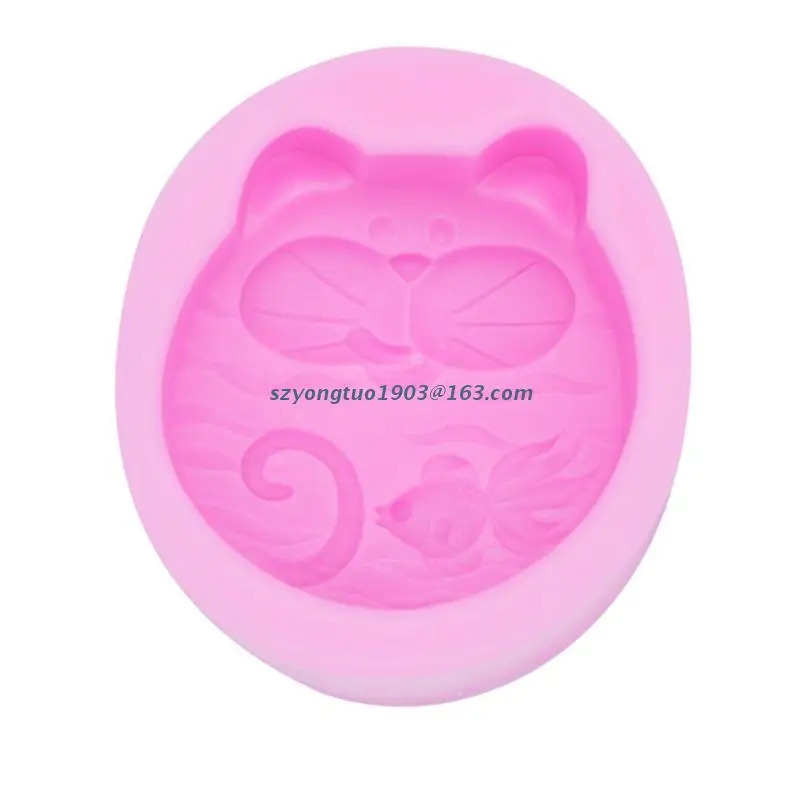 

P82C Cute Fat Cat Silicone Soap Mold DIY Natural Organic Soaps Accessories Tools
