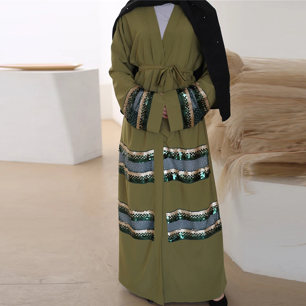 Женское кимоно Abaya индейка хиджаб мусульманское платье кафтан женская одежда