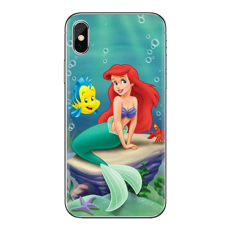Силиконовый чехол принцессы русалки для samsung Galaxy S2 S3 S4 S5 MINI S6 S7 edge S8 S9 Plus Note 2 3 4 5 8 Coque