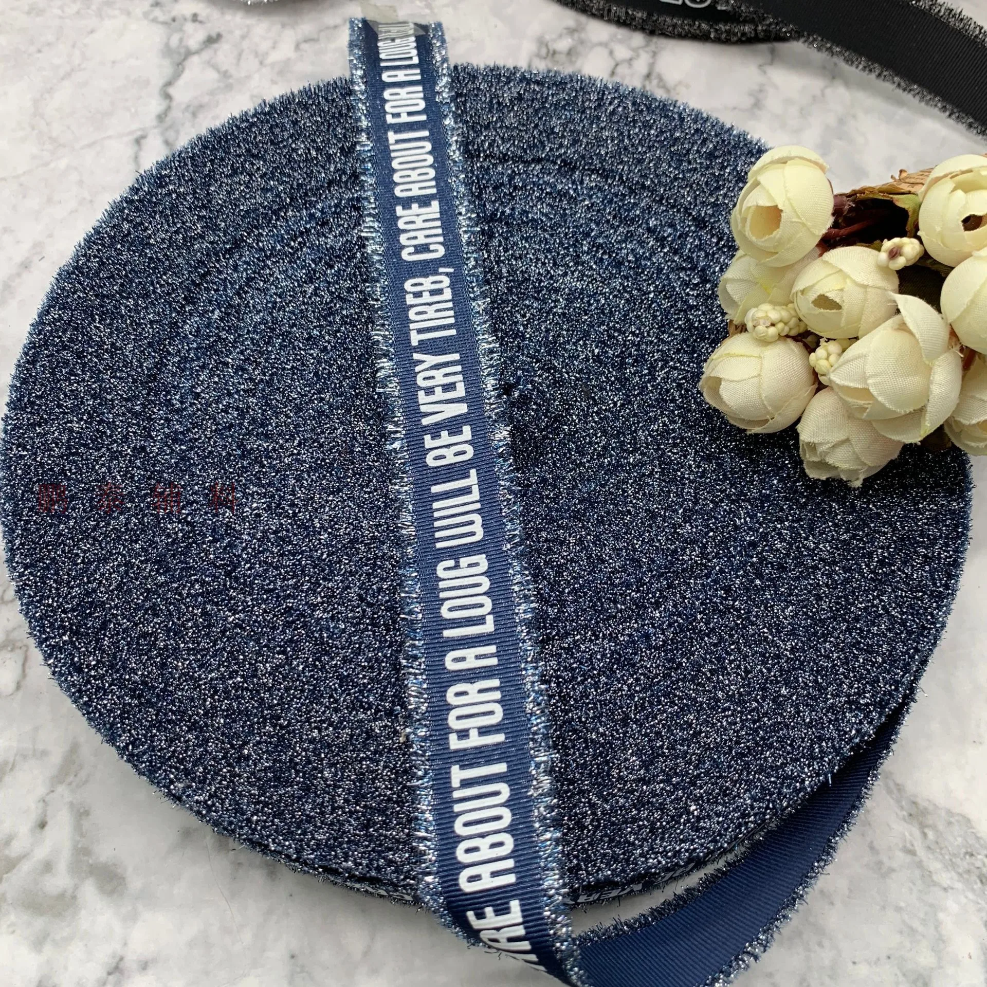 Новинка ковбойская кружевная лента 10 м/лот с белыми буквами синего и черного