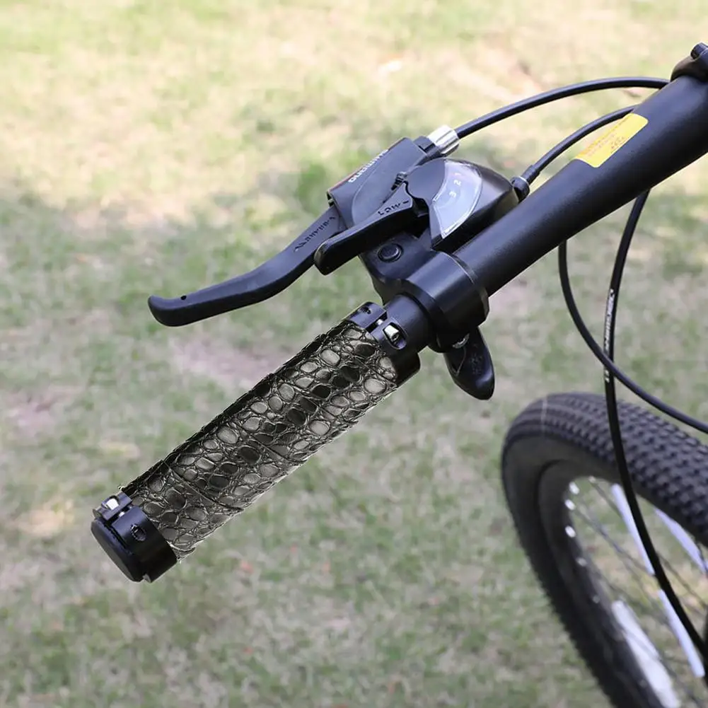 

1 пара, кожаные противоскользящие ручки для велосипеда