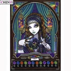 Алмазная 5D картина сделай сам с большими глазами, мультяшная картина по номерам, алмазная вышивка крестиком, стразы, ремесло, домашний декор