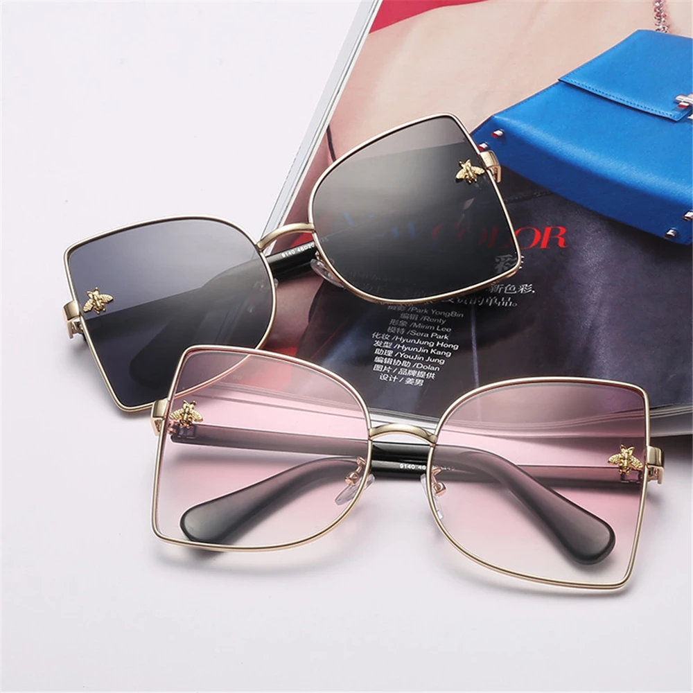 

Модные солнцезащитные очки женские большие квадратные солнцезащитные очки с УФ-защитой