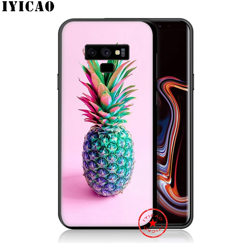 Мягкий чехол IYICAO фруктовый банан ананас для samsung Galaxy S10e S10 S9 S8 Plus S6 S7 Edge Note 10 9 8 TPU |