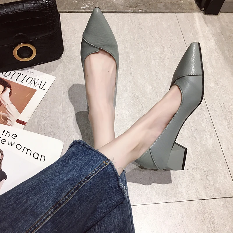 

Casual Heels Sexy Crossdressers Shoes Sandals Ladies Slip On 2021 Branded Pumps Shallow Mouth Pointed Wedge Lace-Up Comfortable
