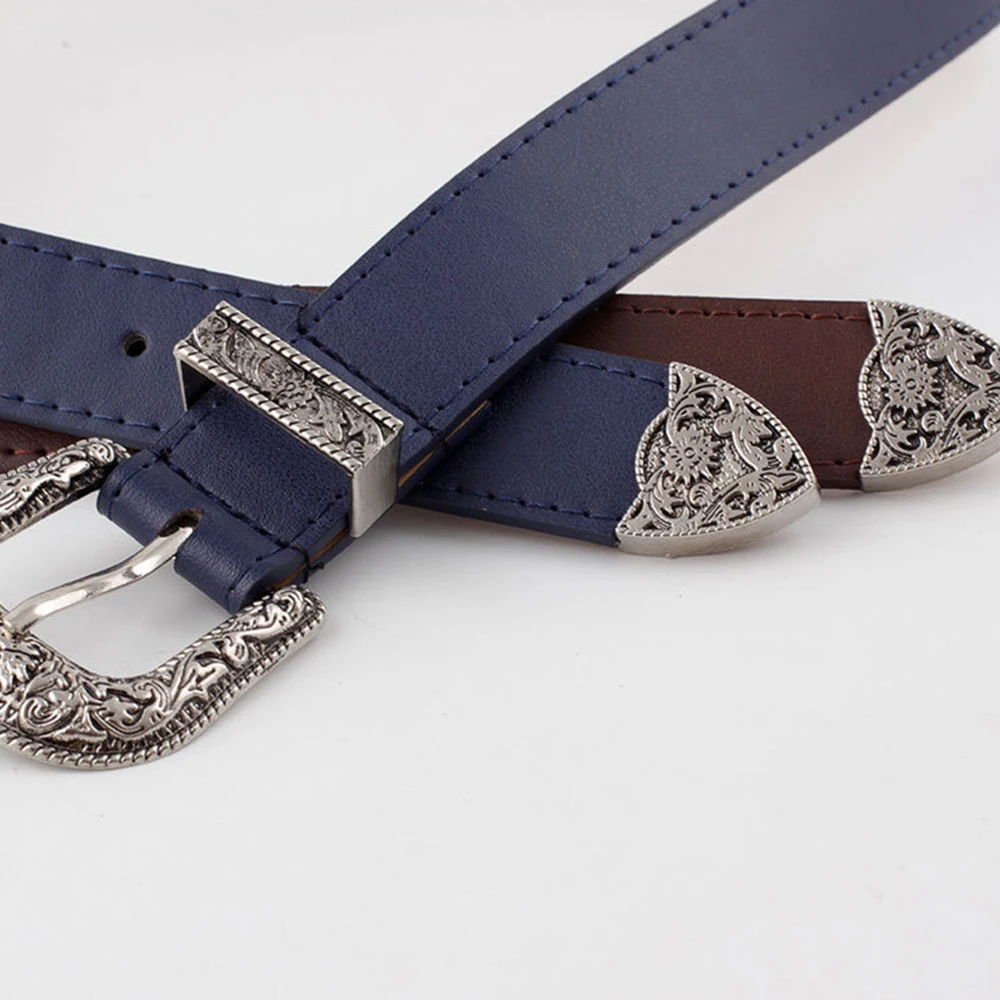Ремень с пряжкой Женский повседневный длинный пояс модной скульптурой удобный