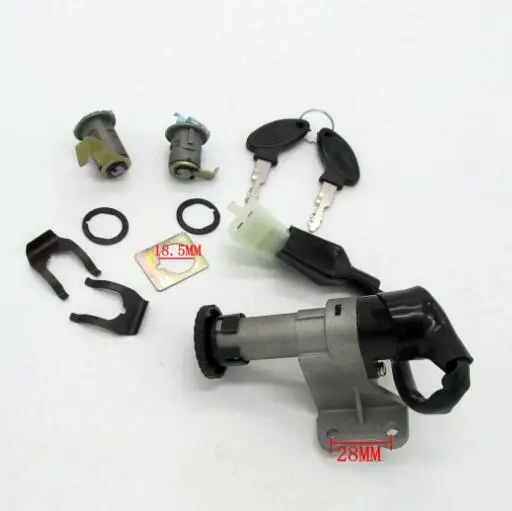 

Набор аксессуаров для мотоцикла, замок с электрическим Мотором для модификации автомобиля, набор ключей зажигания GY6, 4 хода, 50-150 куб. См