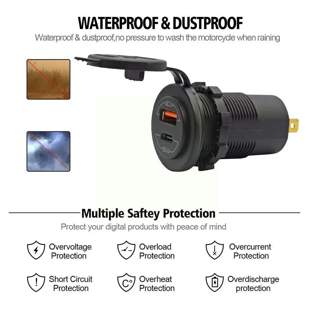 

Car Charger Fast Charger Charging Quick Charge 4.0 Charger USB For IPhone 12 C QC MacBook Samsung Xiaomi Car 3.0 Type Acces A8H2