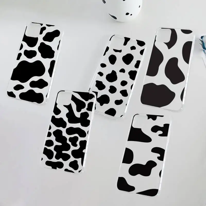

cow Phone Case Clear Transparent for iPhone 11 12 13 mini pro XS MAX 8 7 6 6S Plus X 5S SE XR 2020
