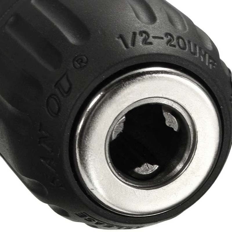 

5PCS 2-13mm Heavy Duty Keyless Drill Chuck Quick Change Converter 1/2Inch-20UNF Thread with Shank Square Female Adapter