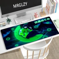 mrglzy anime large mouse pad jujutsu kaisen megumi mousepads computer gaming peripheral accessories multi size desk mat for lol