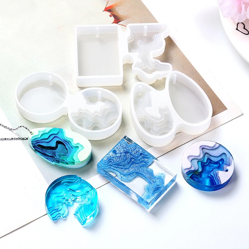 

Island Candle Jewelry Making Resin Casting Mould DIY Pendant Craft
