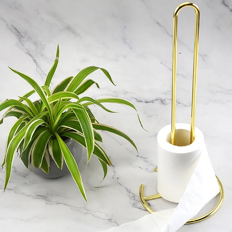 

Nordic Wrought Iron Paper Towel Rack Kitchen Paper Towel Rack Dining Table Vertical Roll Holder Creative Toilet Paper Holder