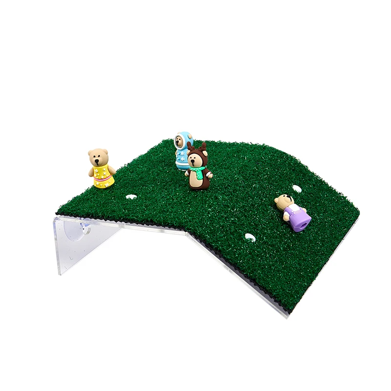 Аквариумный мох для черепахи акриловое украшение рептилий платформа подъема