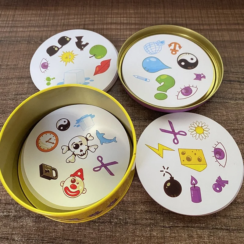 Карточная игра dobble настольная для Dobbles дети пятна карты Это Go Кемпинг