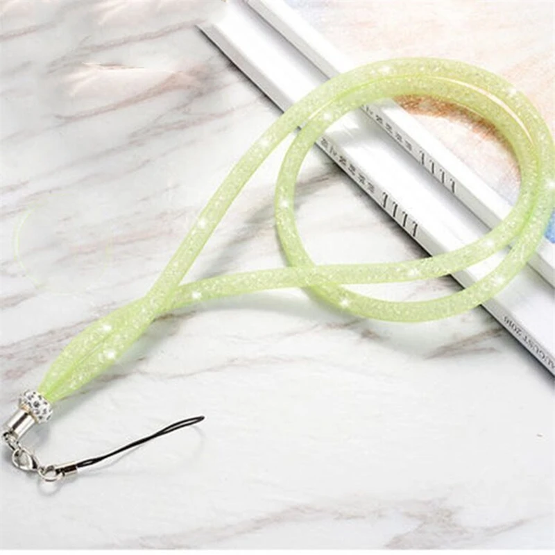 С украшением в виде кристаллов для мобильного телефона ремешок на шею с