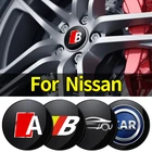 4 шт. 56 мм Автомобильная эмблема колесная Центральная крышка наклейка наклейки автомобильные аксессуары для Nissan J11 X-Trail Qashqai Juke Leaf Micra Pulsar