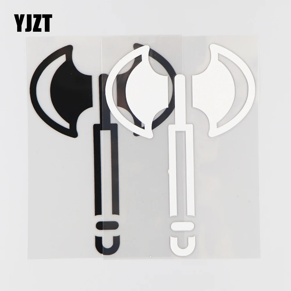 YJZT 11 4 см * 16 1 двухсторонний топор фотодекоративная виниловая наклейка с рисунком