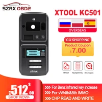 xtool kc501 car key chip programmer ecu reader for benz infrared key write mcueeprom chip work with x100 pad3 a80 obd2 tool