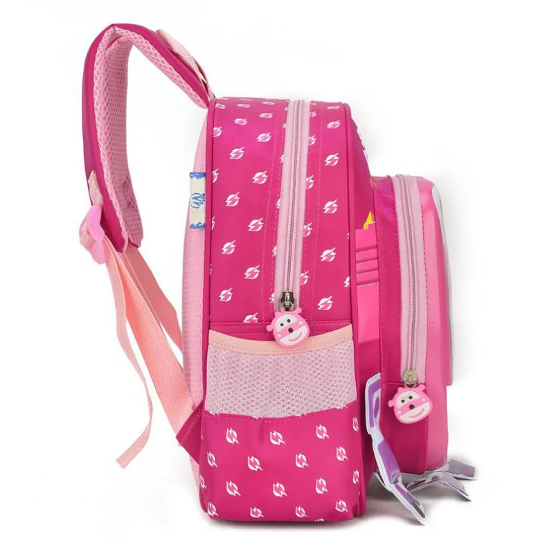 Ортопедический Детский рюкзак с 3D рисунком супер школьная сумка крыльями для