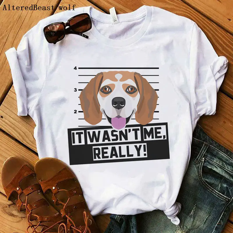 as picture Sushi beagle, Женская забавная Милая модная футболка, Женская Повседневная футболка с принтом, модная футболка с коротким рукавом, летняя женская футболка с рисунком Харадзюку - Цвет: as picture