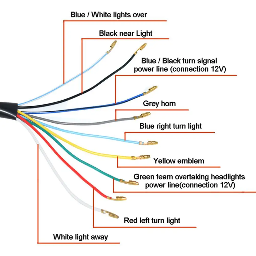 2 шт. комплект кнопочных переключателей для мотоцикла система зажигания стоп