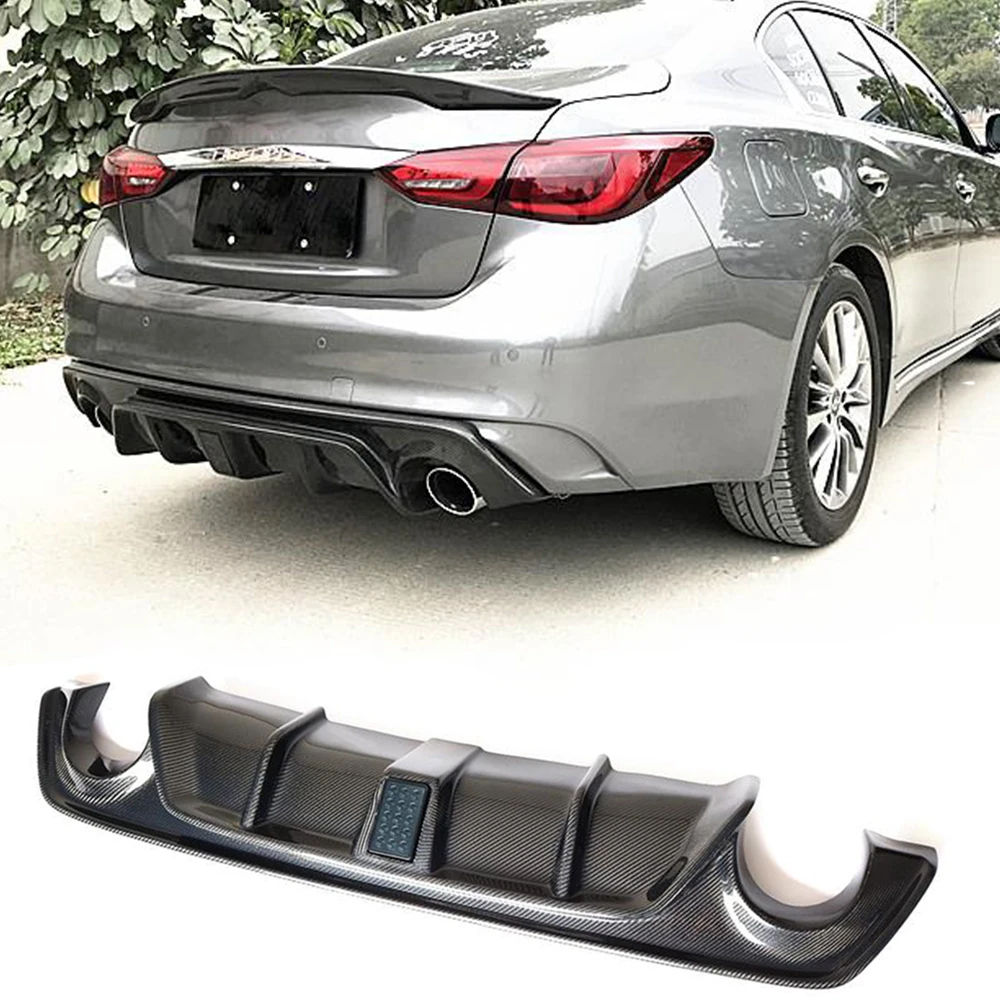 Диффузор заднего бампера из углеродного волокна спойлер для Infiniti Q50 Sedan 4