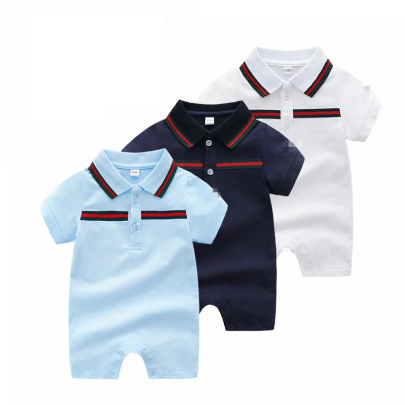 Newborn Baby Boys Clothes Set 0-24 Summer Infant Rompers+ Hat 2Pcs Clothing Sets Jumpsuit | Детская одежда и обувь