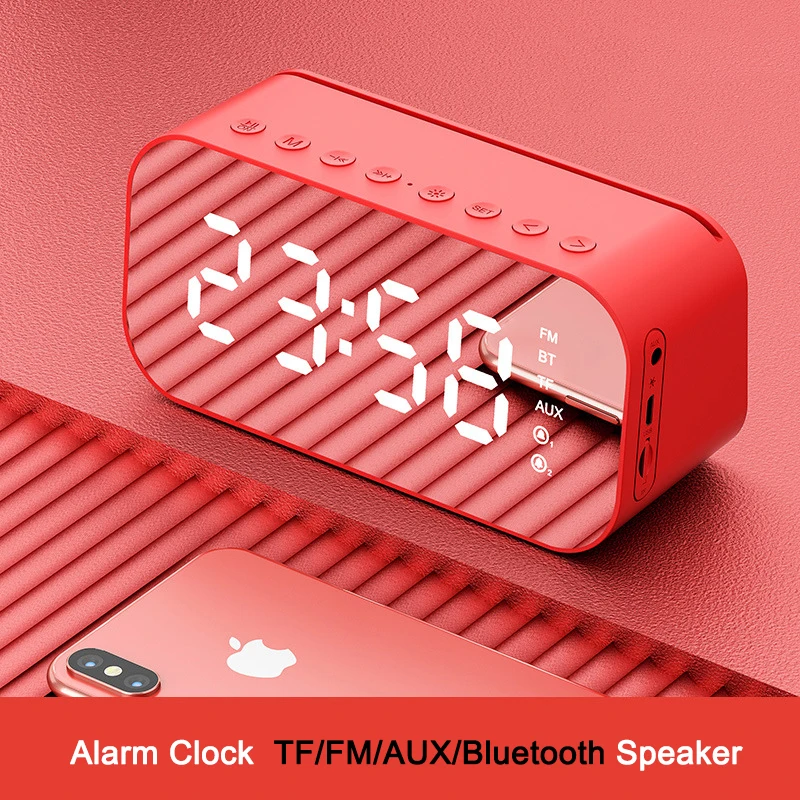 Высококачественные настольные часы Многофункциональные цифровые с FM Bluetooth